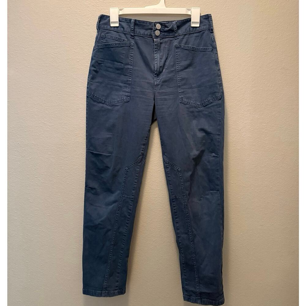 Pilcro Womens The Wanderer Pants Relaxed Leg blue Utility earthy Anthropologie